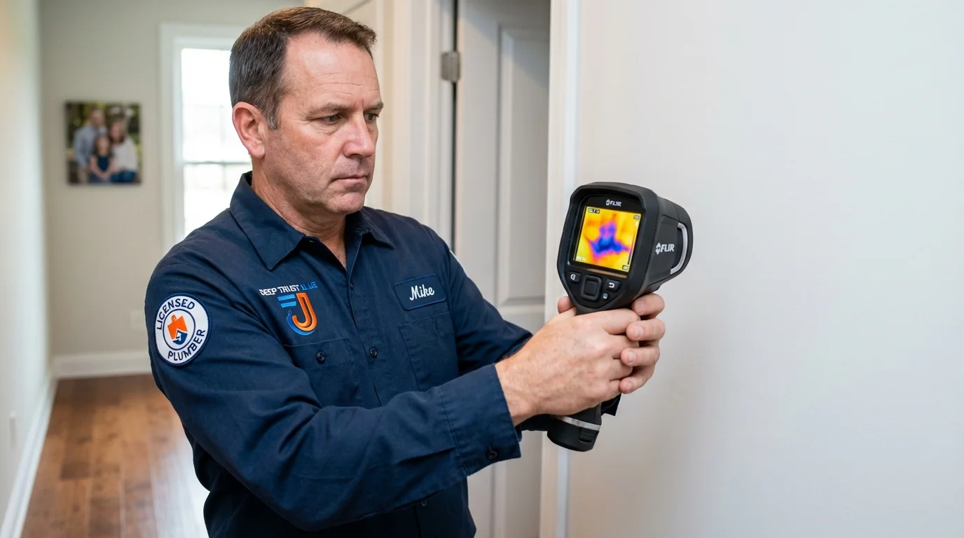 Thermal imaging leak detection by Johns Plumbing LLC in Shepherdstown